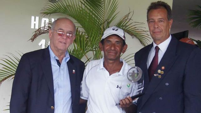 Freddy Alcántara (Pres. FVG), Gustavo Pena & Ergio Guitian 3er Abierto Barquisimeto GC