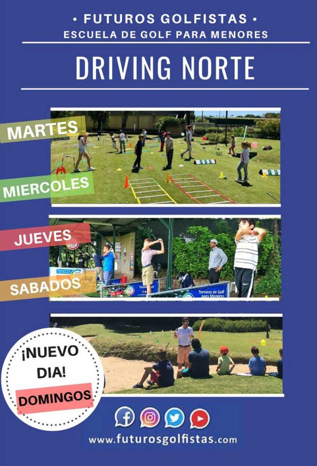 Futuros Golfistas suma un nuevo día a sus clases en Driving Norte