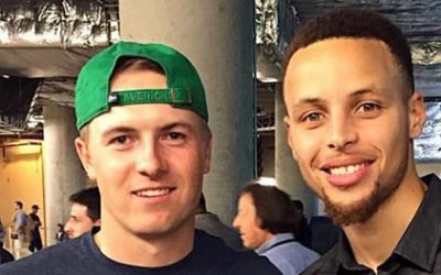 El ansiado encuentro entre Curry y Spieth se hizo realidad