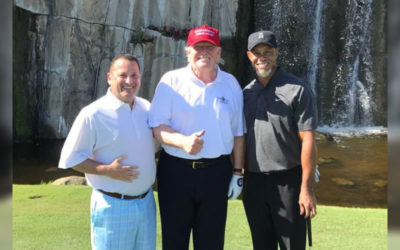 Tiger y Trump juegan en Florida