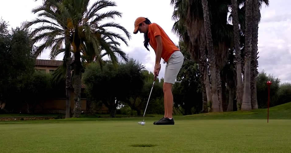 Profesional venezolana Alazne Urizar participando en el Q-School del LPGA