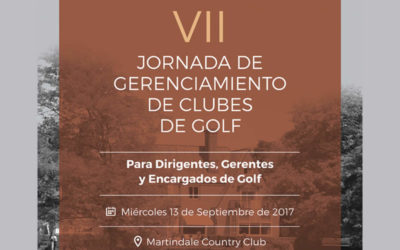 El miércoles comienza la VII Jornada de Gerenciamiento de Clubes de Golf