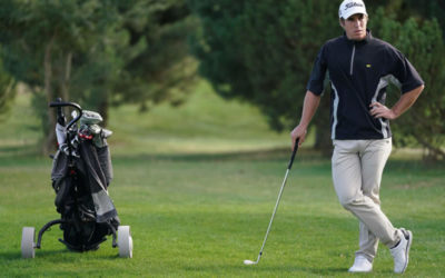 Manuel Ballesteros, primer líder del Campeonato PGA en Riocerezo