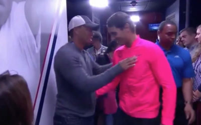 Rafael Nadal tras recibir el apoyo de Woods en el US Open de tenis: “Lo más cercano que tengo a un ídolo es Tiger”