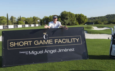 Miguel Ángel Jiménez inaugura las impresionantes instalaciones de Juego Corto en Las Colinas Golf & Country Club diseñadas por el campeón español