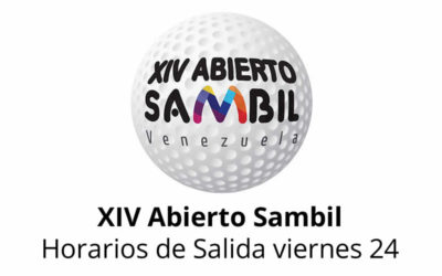 XIV Abierto Sambil, horarios de salida viernes 24