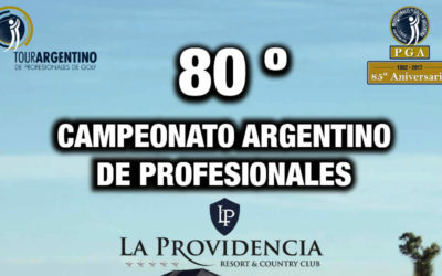 80ª Campeonato Argentino de Profesionales José Cóceres lidera en el campo de La Providencia Resort y Country Club