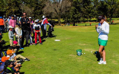 Gaby López motiva a los golfistas en la 4ta etapa de la Gira AGVM