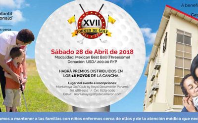 Decimoséptima edición del tradicional Torneo de Golf de Fundación Infantil Ronald McDonald Panamá