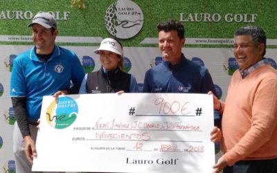 Julio Fernández, Noemí Jiménez y J. Carlos Osorio ganadores de la primera prueba del Circuito de Profesionales de Lauro Golf