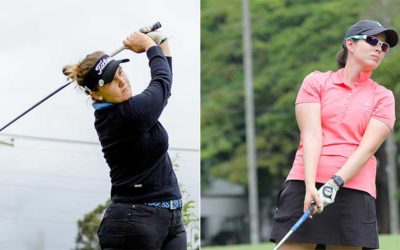 Camila Serrano y Silvia Garcés, en el Internacionakl Stroke Play en España