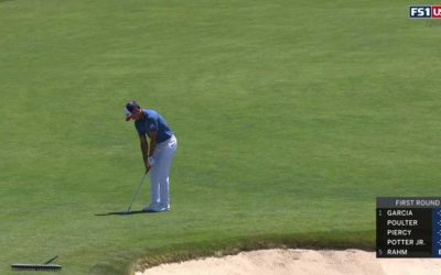 Video, Rafa sacó un birdie donde nadie más lo hizo. ¡Tirazo en el 2 para un chip que vale un liderato!