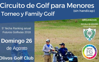 Nuevo Torneo y Family Golf para Menores sin Handicap en el Olivos Golf Club