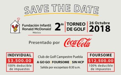 2do. Torneo de Golf en Puebla – Fundación Infantil Ronald McDonald