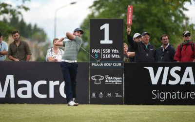 Isidro Benítez se afirmó a la punta y es el candidato para quedarse con el 113° VISA Open de Argentina presentado por Macro